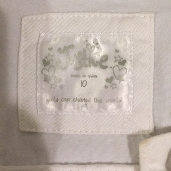 White jean jacket with bejewels - Picture 2 of 4